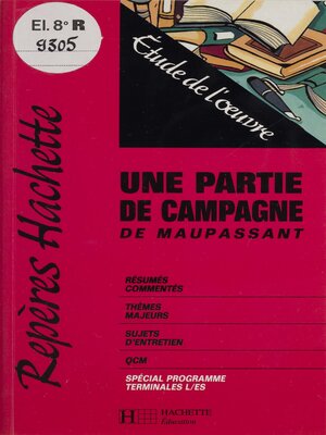 cover image of «Une partie de campagne» de Maupassant